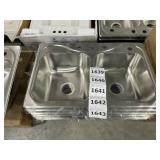 33' x 22' Double Bowl Stainless Steel Sink