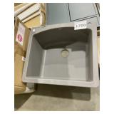 25' x 22' Dual Mount Single Bowl Sink in Brown