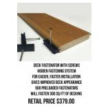 Deck Fasteners With Screws