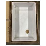 33' x 20' Fireclay Single Bowl Sink in White