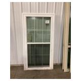 White Single Hung Window Unit