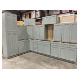 15pc. Silvercreek Fresh Sage Shaker 36' Kitchen