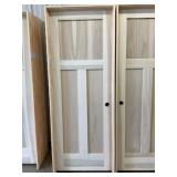 30' x 80' LH Poplar 3-Panel Interior Door
