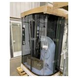 48' x 32' LH Tinted Fancy Shower Unit w Bluetooth