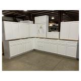 14Pc Newport White 36' Kitchen Set