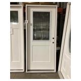 36' x 80' 1/2 View LH Fiberglass Exterior Door