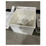 20' x 24' Composite Utility Sink in White