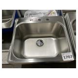 (5) 25' x 22' Single Bowl Stainless Steel Sinks