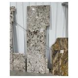 Mixed Size White Orion Granite Countertops x 2