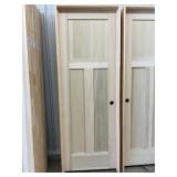 28' x 80' LH Poplar 3-Panel Interior Door