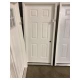 36' x 80' LH Fiberglass 6-Panel Exterior Door