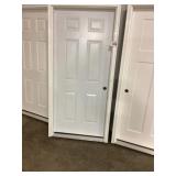 36' x 80' LH Steel 6-Panel Exterior Door