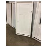 36' x 80' RH Fiberglass Craftsman Style Ext. Door