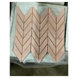12' x 12' First Lady Pink Mosaic Tile x 100Pcs