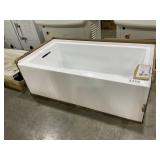 60' x 32' LH Acrylic Bathtub in Gloss White