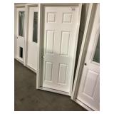 32' x 80' RH Fiberglass 6-Panel Exterior Door