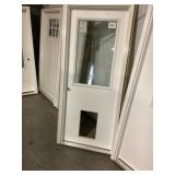 32' x 80' RH Fiberglass 1/2-View Exterior Door