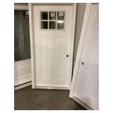 36' x 80' LH Fiberglass Craftsman Style Ext. Door