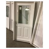 36' x 80' RH Fiberglass 1/2-View Exterior Door