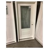 36' x 80' LH Fiberglass 3/4-Deco Exterior Door