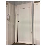 32' x 80' RH Primed MDF Single-Panel Interior Door