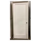 30' x 80'LH Primed MDF Single-Panel Int. Door x2