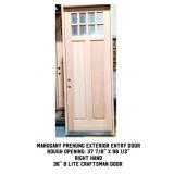 Mahogany Prehung Exterior Entry Door