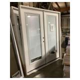 6-0 LH Full-View French Door with Blinds