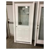 34' x 80' RH Fiberglass 1/2-View Exterior Door