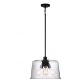 DSI 3-Light Pendant in Matte Black