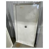 60' x 32' White Composite Shower Base.