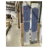 24' x 80' Blue Masonite Bifold Door W/ Hardware