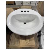 Gerber 21' x 18' White Vitreous China Sink x 2