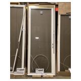 36' x 96' FV Stormdoor in Almond w/ HW