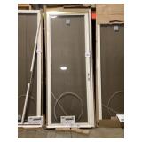 36' x 96' FV Stormdoor in Almond w/ HW