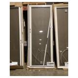36' x 96' FV Stormdoor in Almond w/ HW