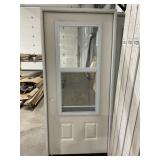 36' x 80' RH  3/4 View Vented FG Exterior Door