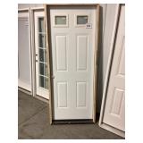 32' x 80' RH Steel 6-Panel Exterior Door