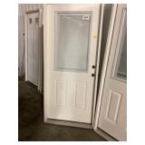 34' x 80' LH Fiberglass Exterior Door w/ Blinds