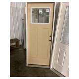 32' x 80' LH Fiberglass Craftsman Exterior Door