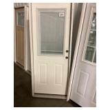 32' x 80' LH Fiberglass Exterior Door w/ Blinds