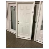 34' x 80' RH Fiberglass 6-Panel Exterior Door