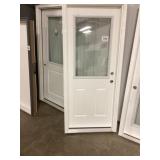 32' x 80' LH Fiberglass 1/2-View Exterior Door