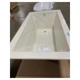 36' x 66' Drop-In Soaking Bathtub in Oyster