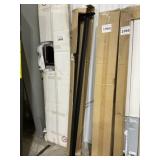 76'L Bolt-On Folding Black Metal Bed Frame Rail