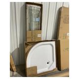 RTA 36' x 36' Glass Surround Shower Kit-NO TOP