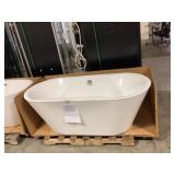 66.9' White Acrylic Free Standing Soaking Bathtub