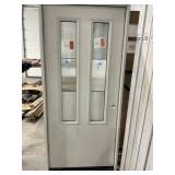 36' x 80' LH Twin Light Fiberglass Exterior Door