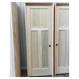 28' x 80' LH Poplar 3-Panel Interior Door