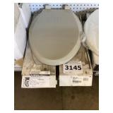 Mixed Elongated Toilet Seat In White x2